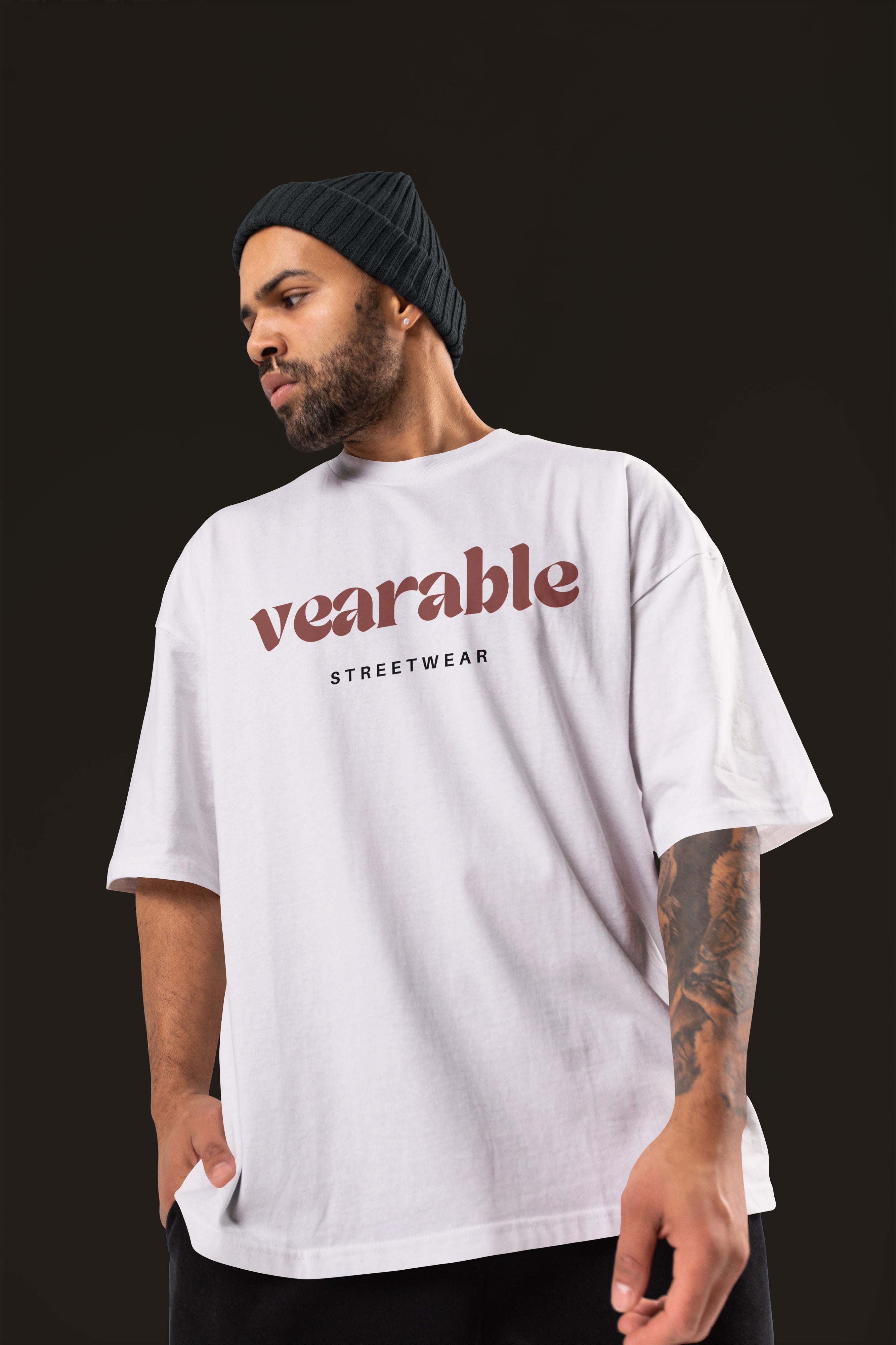 DARK VISIONS Premium Oversize Tshirt (White)